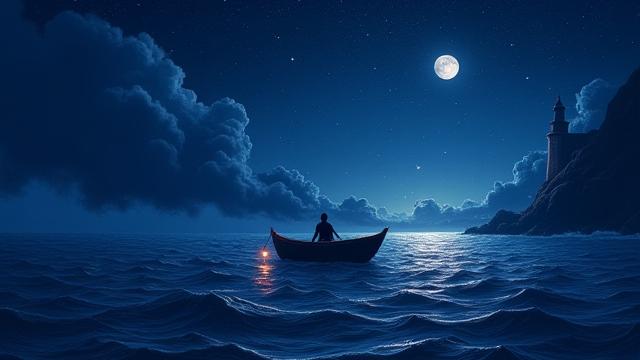 Portada mística de audiolibro 'El Navegante'